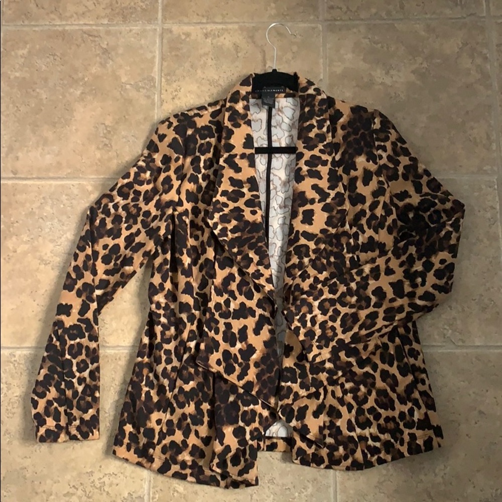 Flyaway Cheetah Print Blazer